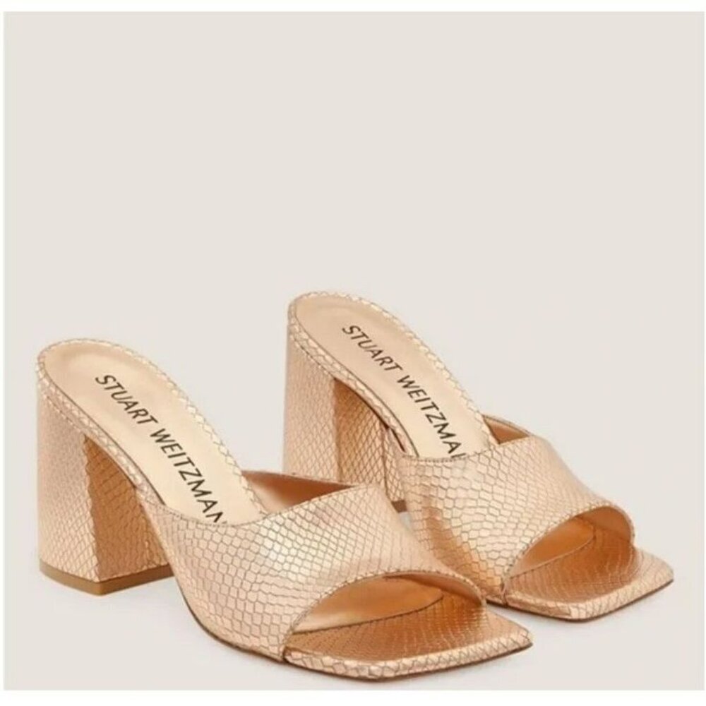 Stuart Weitzman The TIA FLAREBLOCK 85 SLIDE size 6.5 NWOT